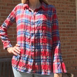 Silky boyfriend flannel